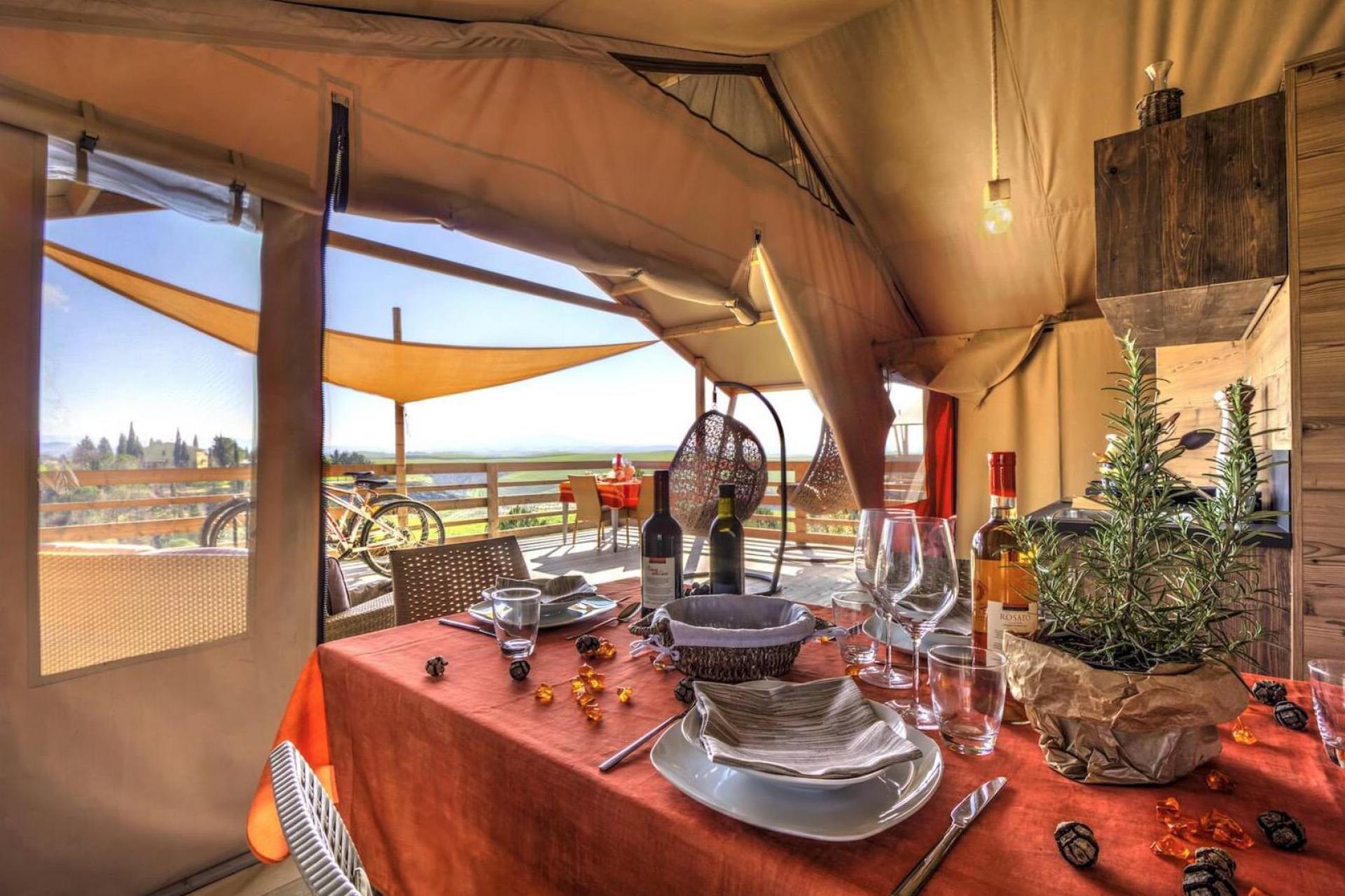 Family friendly glamping in Tuscany