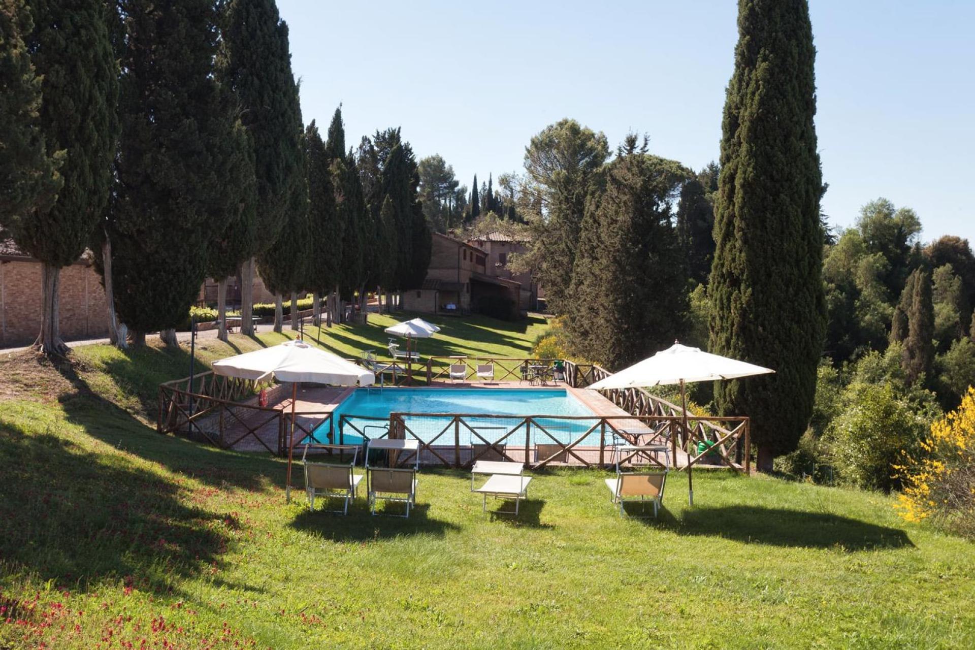 Characteristic agriturismo in the hills around Siena