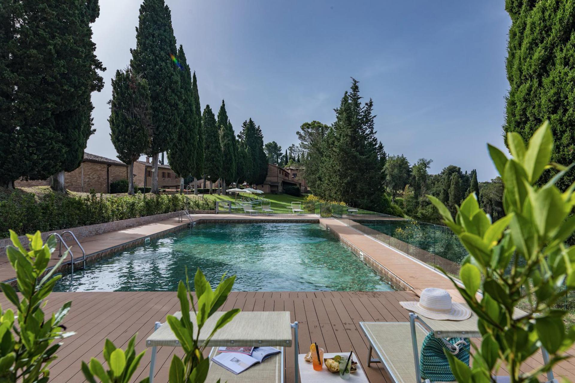 Characteristic agriturismo in the hills around Siena