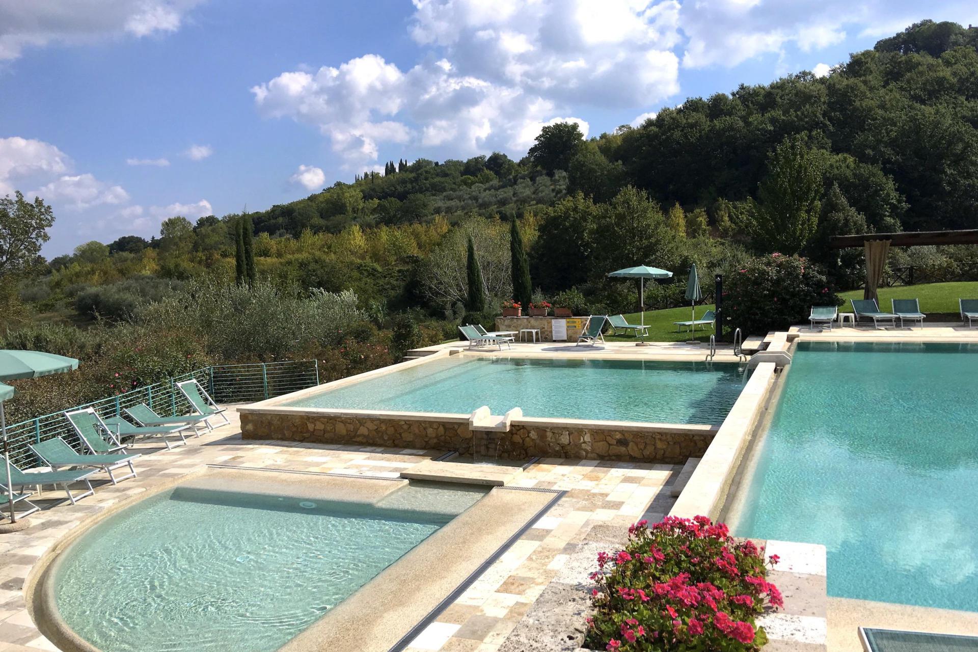Small family resort with several swimming pools