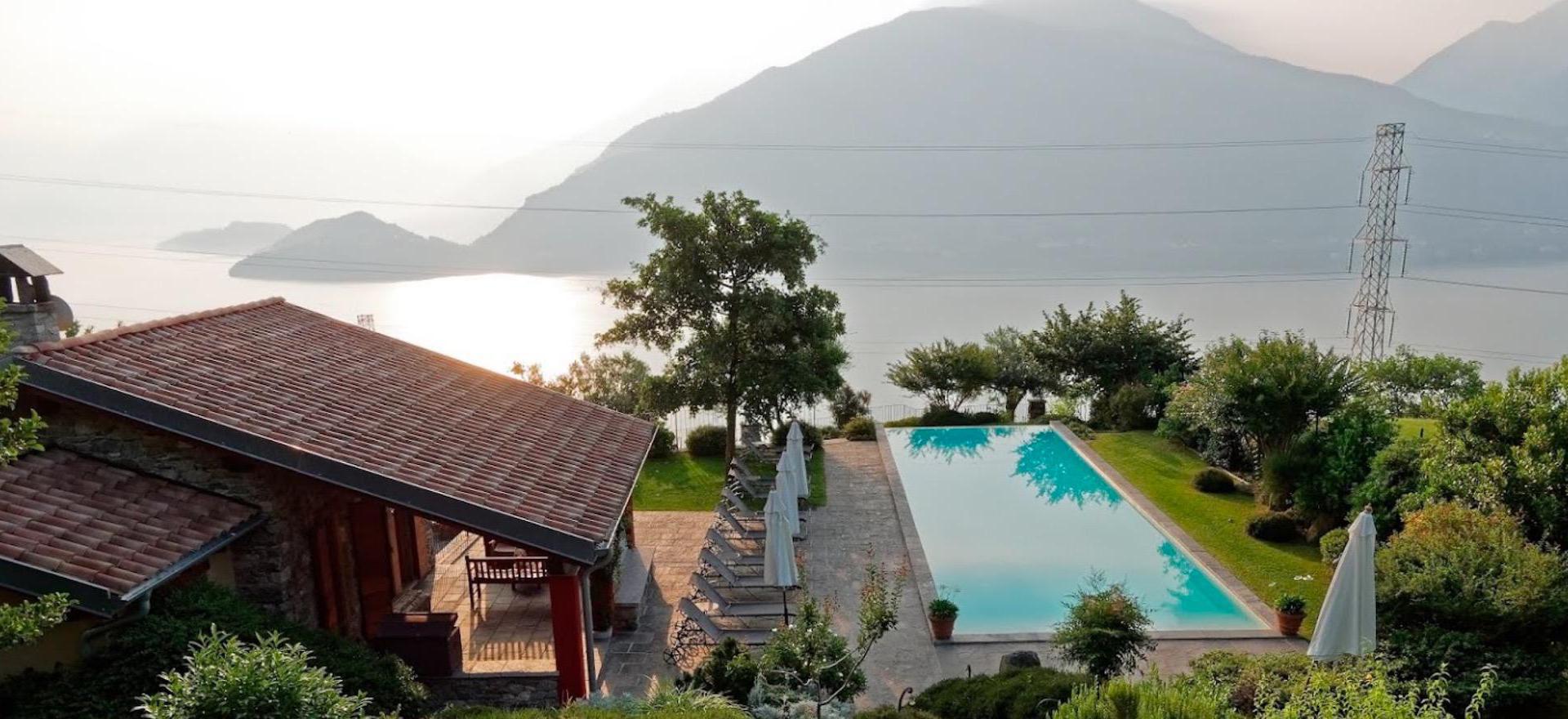 Agriturismo Lake Como and Lake Garda Luxury agriturismo with pool overlooking Lake Como!